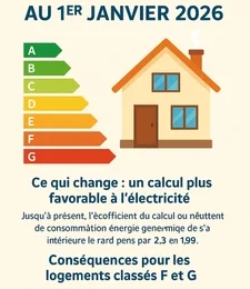 Quel changement sur le DPE pour les appartements électriques en 2026 ?